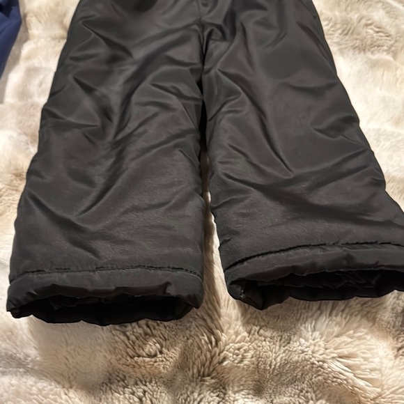 Kids' Blue and Black Snow Bibs - Picture 5 of 9